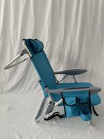 Chaise de plage pliable de haute qualité à 5 positions, confortable, portable, avec cadre en aluminium, tissu Oxford 600D, chaise de camping durable