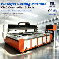 Machine de découpe à jet d'eau CNC 5 axes, 60000 psi, ultra haute pression, pour pierre, verre, métal, marbre