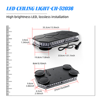 Nouvelle barre lumineuse LED 24V, double face, barre lumineuse d'avertissement LED, montage magnétique sur le toit, lumière stroboscopique ambre et blanche pour camions
