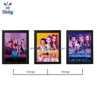 Affiche lenticulaire 3D Ricky Anime Nouveau Design K-Pop pour Demon Hunter, en plastique écologique, Art décoratif, Affiche Anime 3D