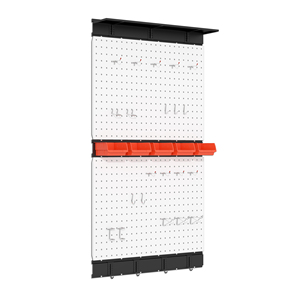 <span class=keywords><strong>4</strong></span>-Piece kim loại <span class=keywords><strong>Pegboard</strong></span> tường Organizer DIY <span class=keywords><strong>Pegboard</strong></span> Kit với gắn hiển thị tường bảng điều khiển cho nhà để xe siêu thị kệ - Product Image 5