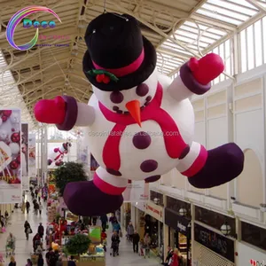 Pupazzo di neve gonfiabile di natale gigante personalizzato pupazzo di neve gonfiabile per la festa