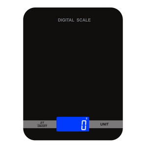 Bilancia Digitale da Cucina Essential Bluewill in Vetro, Funzionamento a Batteria con Batterie AAA per Risultati di Cottura Perfetti - Product Image 1