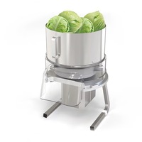Cortadora de Repollo y Cebolla Comercial Automática Motorizada de Acero Inoxidable, Rebanadora Multifuncional de Vegetales