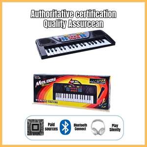 <span class=keywords><strong>คีย์บอร์ด</strong></span><span class=keywords><strong>ไฟฟ้า</strong></span>ชาร์จได้สำหรับ<span class=keywords><strong>เด็ก</strong></span>ขนาด37คีย์, ของเล่นสำหรับการเรียนรู้ดนตรีจาก Bigfun เปียโนและไมโครโฟนสำหรับเด็ก - Product Image 2