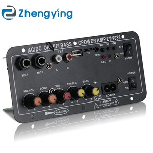 ZYD9088ミニハイファイアンプボードBT TFカードUSBインターフェイス30-120W 4オーム40Wスピーカー110V-220V-12V-24Vオーディオアンプモジュール - Product Image 1