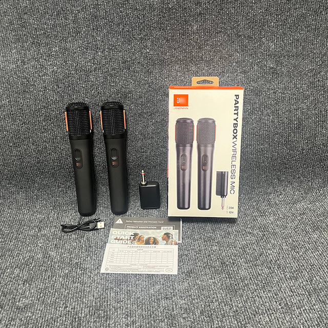 Cross-border Cardioid Microphone Home KTV Rechargeable Portable Professional Performance Dual for Wireless MIC