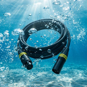 KESHI 1 מטר כבלי אודיו קואקסיאליים קו מיקסר XLR כבל זכר-נקבה 3 פינים מוליך נחושת חשוף PVC מיקרופון מיגון צמה 1080p - Product Image 3