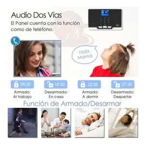 Kit sistema di sicurezza per la casa intelligente allarme Touch App Wireless GSM avvisi sensori di difesa cellulare per la difesa del quartiere domestico - Product Image 3