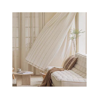 Voilage translucide en lin et tulle de style japonais pour salon/chambre, personnalisable, vente en gros pour maisons d'hôtes
