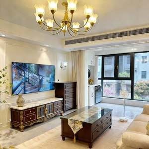 BALOM Fabrication directe Meuble TV en bois massif de style européen classique sur mesure Fabricant de meubles de luxe pour salon - Product Image 2