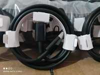 Câble de données de charge rapide 2A à 5 cœurs en cuivre pur blindé TPE Type-C vers Type-C noir pour iPhone et Android