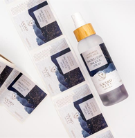 Étiquette autocollante personnalisée pour flacon cosmétique, autocollant en vinyle imperméable pour sérum de soin de la peau, huile essentielle