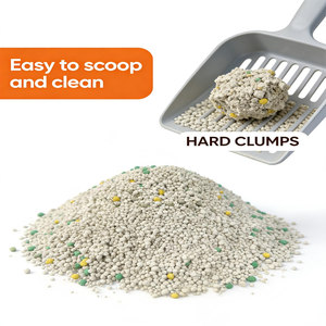 無料サンプル 環境に優しい 無塵 無臭 カスタムラベル 速乾性 高吸収性 5KG ベントナイト猫砂 - Product Image 4