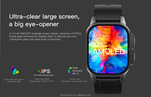 Montre connectée DM62 2,13 pouces NFC avec mot de passe, écran AMOLED 1000 mAh, IP67, carrée, Android OS, prise en charge de la <span class=keywords><strong>carte</strong></span> <span class=keywords><strong>SIM</strong></span> 4G pour l'enregistrement sportif - Product Image 4