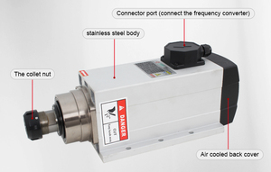 Moteur de broche de routeur CA GDZ120x103-6 380V ER32 à refroidissement par air 6kW - Product Image 5