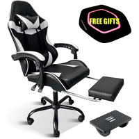 Plus d'avis Bureau d'ordinateur ergonomique personnalisé de style moderne Chaise de jeu confortable en cuir réglable ergonomique pour le jeu