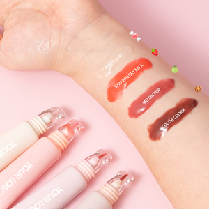 ลิปกลอสหางปลา วิตามินอี บำรุงริมฝีปาก ฉ่ำวาวดุจกระจก กลิ่นผลไม้ 4 รส ลิปบาล์มสำหรับแบรนด์ส่วนตัว - Product Image 3