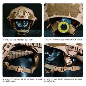 Casco Táctico Ligero Wendy EX 3.0 Rail, Casco Transpirable de ABS para Juegos al Aire Libre y Entrenamiento de Equitación - Product Image 6