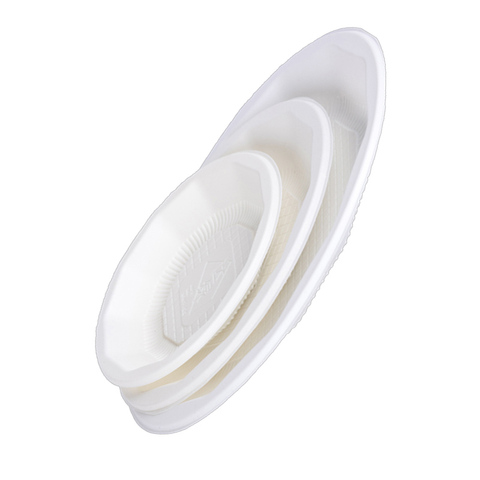 Cutlery Round Biodegradable Plates Customizable Custom Made