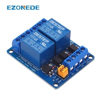 DC 3.3V 5V 12V 24V Module de relais à 2 canaux déclencheur de niveau haut et bas double optocoupleur carte de Module de relais d'isolement
