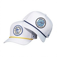 Casquette de baseball X&K rose écologique à calotte haute, broderie 3D, sportive, 5 panneaux, en polyester perforé au laser, pour mariage et club
