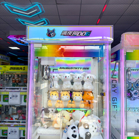 Mesin Cakar Boneka Plush Transparan Grosir Pabrik, Penerima Koin & Uang Kertas, Peralatan Permainan Hadiah Arcade Vending Komersial