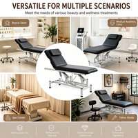 Table de massage électrique professionnelle pour salon de beauté, soins du visage, extensions de cils, SPA, mobilier de salon, réglable, certifiée CE, luxe, lit de manucure