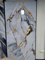 PVC UV Marbre Douche Intérieure Décoratif Pvc Panneau Mural Feuilles Panneaux de Revêtement Feuille de Placage pour la Décoration Extérieure et Intérieure