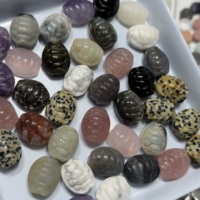 Figurines miniatures en coquille de tortue en cristal naturel, pierres brutes, pour la guérison, le Feng Shui et la décoration artisanale - Vente en gros