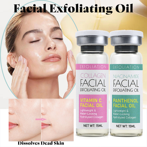 Ampolla Facial 3 en 1 de Vidrio con Aceite Exfoliante para Masajes y Spa, Nutrición para Piel Seca, Cuidado de Puntos Negros Sensibles |   Fabricante OEM - Product Image 1
