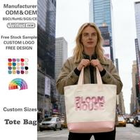 Sac à main de luxe pour femmes, sac de sport, écologique, réutilisable, durable, en toile de coton beige, sacs fourre-tout avec logo brodé personnalisé