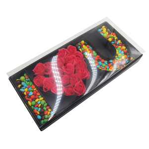 Cartone da regalo per <span class=keywords><strong>cuore</strong></span> di fragole cioccolato dolce rosa ti amo confezione regalo a forma di lettera - Product Image 1