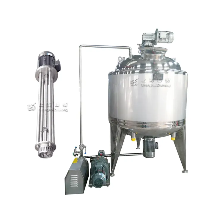 Homo1000l 5000 litre sıvı sabun şampuan losyon karıştırma homogenizer tankı macun mix tankı lab boyutu karıştırma makinesi
