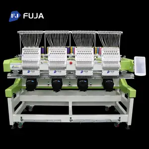 Fuja 2022 New 12 colors 4 Head Embroidery Machine for Shoes Clothes