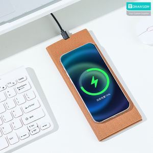 多機能折りたたみ式ワイヤレス充電式マウスパッド3 in 1急速充電式マウスマットギフトカスタムロゴPUレザーマウスパッド - Product Image 3