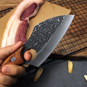 <span class=keywords><strong>Cuchillo</strong></span> Vikingo <span class=keywords><strong>para</strong></span> Rebanar, Diseño de Martillo Negro, Acero Inoxidable, <span class=keywords><strong>para</strong></span> Cocina, con Mango de Madera de Palisandro - Product Image 4