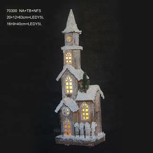 LED Noël <span class=keywords><strong>maison</strong></span> en bois village nouvelle arrivée <span class=keywords><strong>maison</strong></span> <span class=keywords><strong>miniature</strong></span> en bois <span class=keywords><strong>pour</strong></span> la décoration <span class=keywords><strong>de</strong></span> Noël - Product Image 6