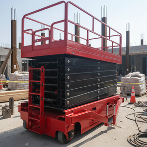 Plateforme élévatrice à ciseaux électrique de 16 m avec jambes télescopiques et télécommande - Product Image 1