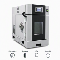 Chambre d'essai de température et d'humidité de paillasse, mini-chambre climatique constante haute/basse température 22L, -40~150°C, 30-95% HR, écran tactile, pour laboratoire