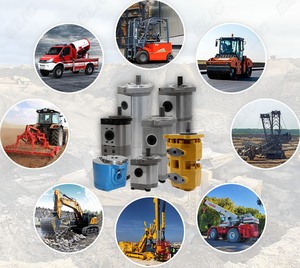 OEM Tandem-<span class=keywords><strong>Pilot</strong></span> pumpe WP09A2 WM09A2B Hydraulische Doppel zahnradpumpe für Baumaschinen teile - Product Image 6