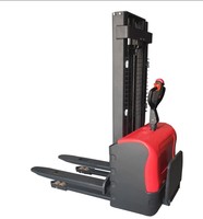 Nouveau transpalette électrique compact au lithium-ion avec une capacité de charge de 2 tonnes, bonne visibilité pour la manutention de marchandises dans les espaces étroits