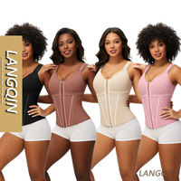 LANGQIN Corsets Sculptants Respirants pour Femmes – Hauts Bustiers Sexy Sans Manches à Bretelles et Fermetures Éclair – Vente en Gros – Couleur Unie