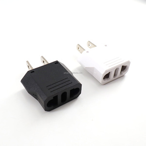 Adaptadores de viaje de 2 pines de Europa a EE. UU. Enchufes de alimentación portátiles Mini convertidores de viaje - Product Image 2