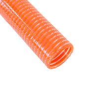 Tuyau d'aspiration hélicoïdal flexible en PVC transparent durable, renforcé de fibres, longueur personnalisée, 4-8 bars, -10~65, pour l'eau de jardin et industrielle