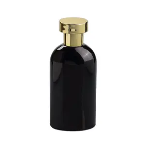 Frasco de perfume estrito de qualidade de fábrica 100ml preto fosco