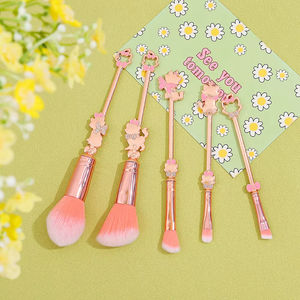 Juego de 5 Brochas de Maquillaje de Dibujos Animados Marie Cat en Oro Rosa, Juego de Brochas Cosméticas con Mango de Metal Exquisito, Brochas de Maquillaje AristoCats - Product Image 3