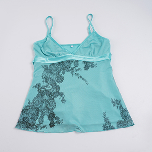 Top de tirantes con estampado floral sexy y dulce para verano, cuello en V, corte A, ajuste ceñido para mujer - Product Image 6