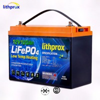 Batterie LiFePO4 12V 120AH avec borne CAN M8, cycle profond, au phosphate de fer et de lithium, pour voiturette de golf, compacte, haute capacité, stockage stable