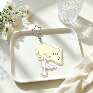 Llavero de acrílico con diseño de anime, colgante de dibujos animados, forma irregular, ligero, adorno para bolso, ideal para regalo promocional al por mayor - Product Image 3